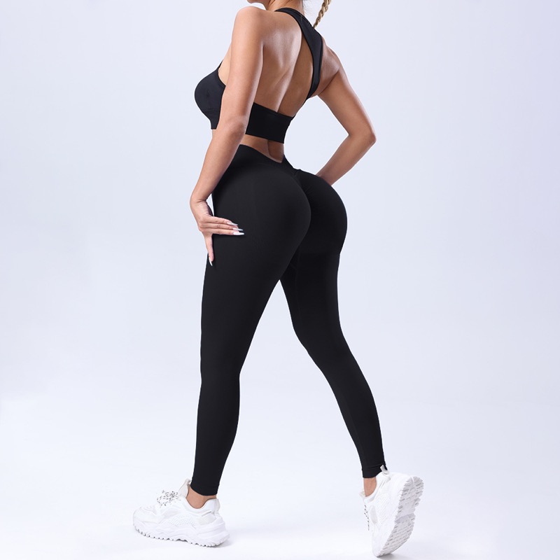 Seamless High-Waist V-Waist Yoga Leggings — Seamless Leggings