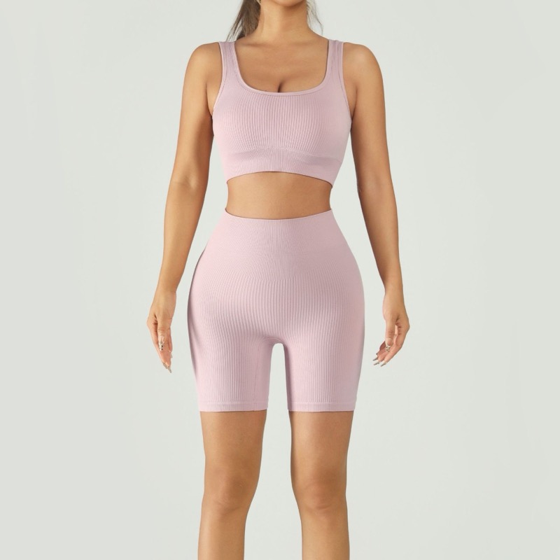 Ribbed Two-Piece Yoga Set — 2-Piece Sets