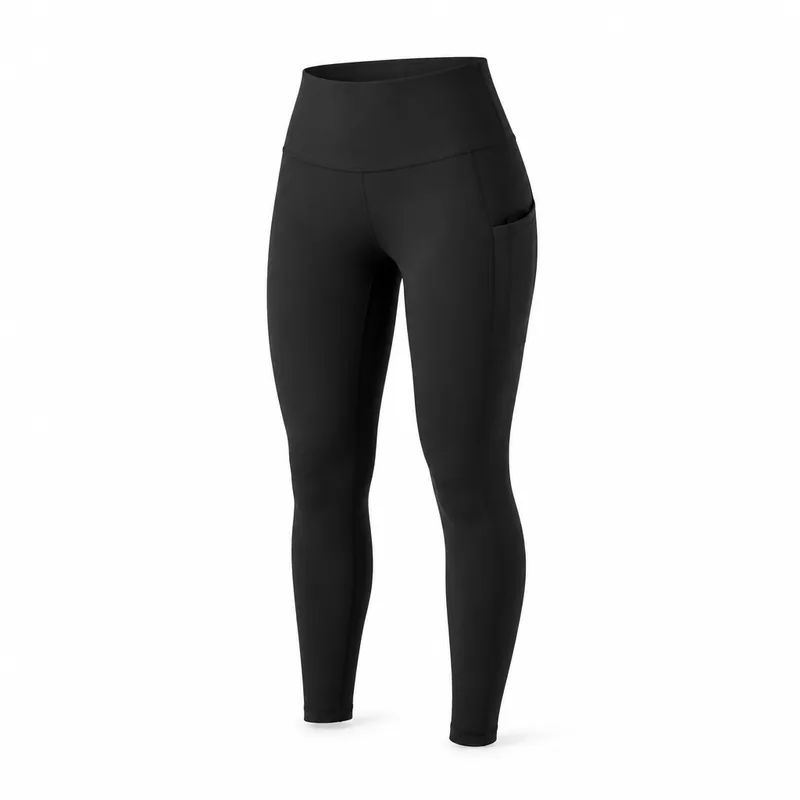High-Waist Leggings with Side Pocket — High-Waist Leggings
